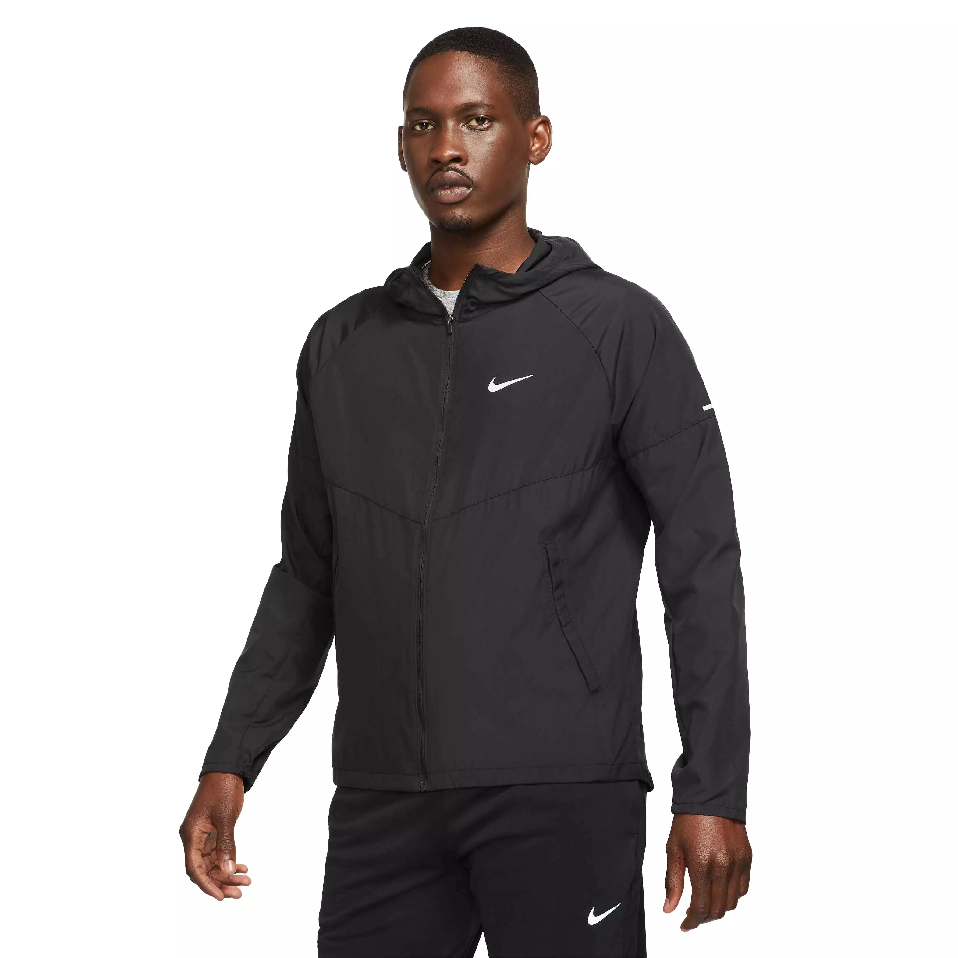 Mens nike discount running jacket black